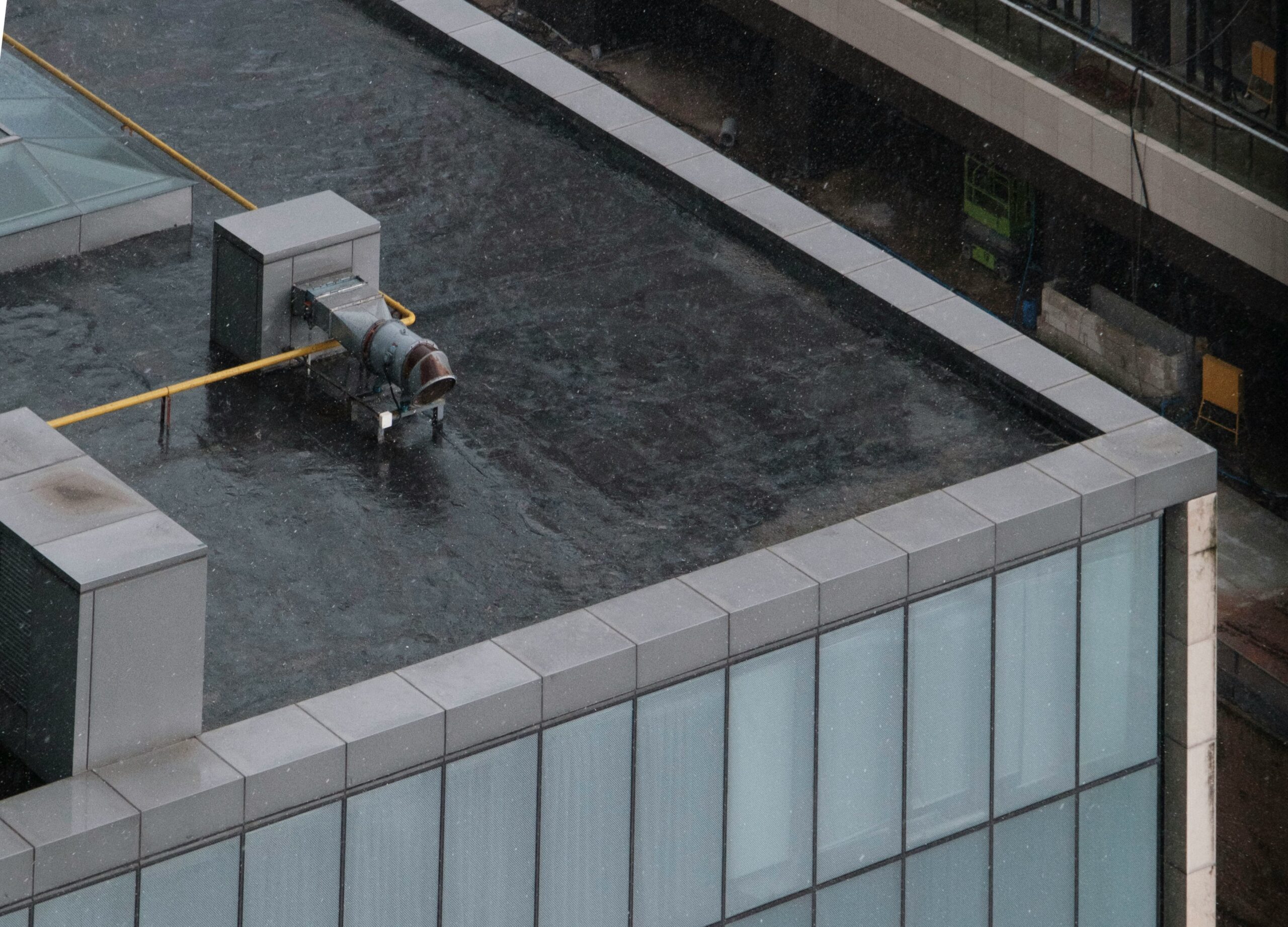 Impermeabilizzazione terrazzo vista dall'alto