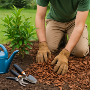 come pacciamare correttamente il giardino