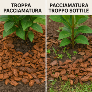 errori comuni pacciamatura giardino