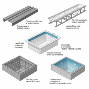 materiali piscine