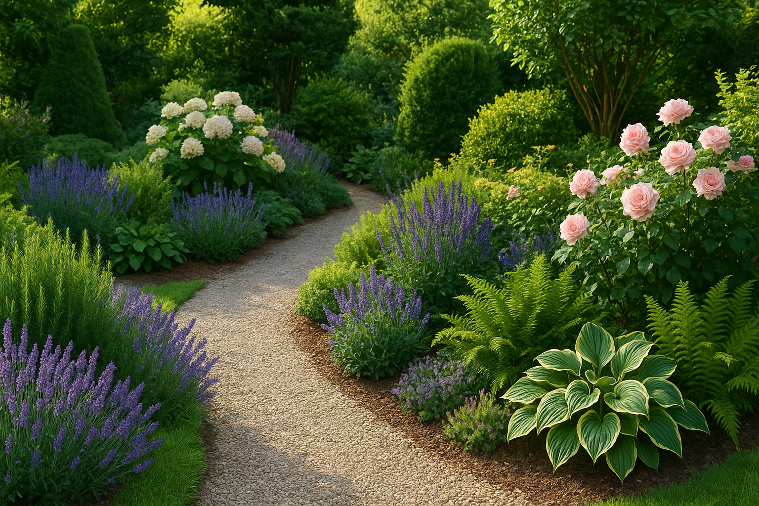 Piante da giardino in primo piano